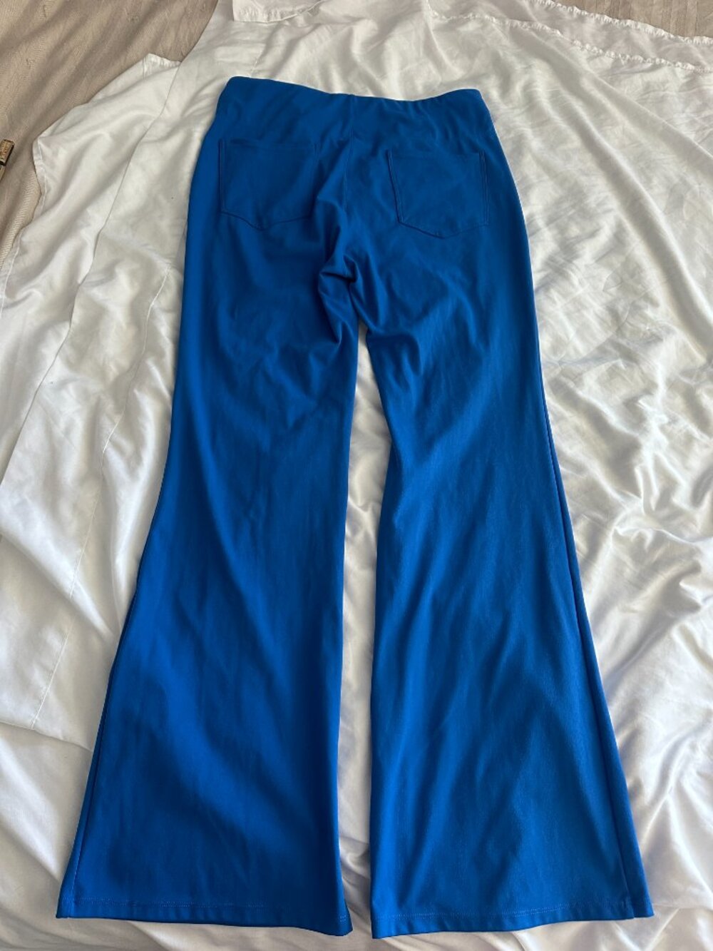 Halara Blue Flare Yoga Pants Women's L High Waisted Stretch Bootcut Leggings - Picture 8 of 8